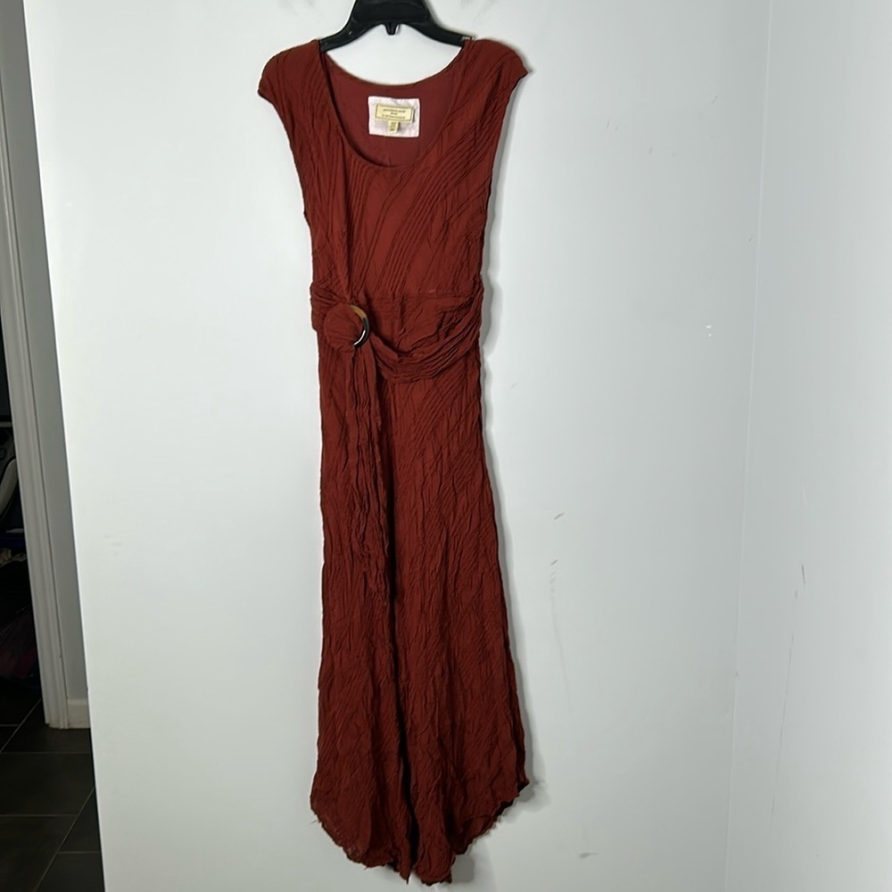 Anthropologie Moulinette Soeurs Guinevere Textured Maxi Dress - Picture 2 of 10